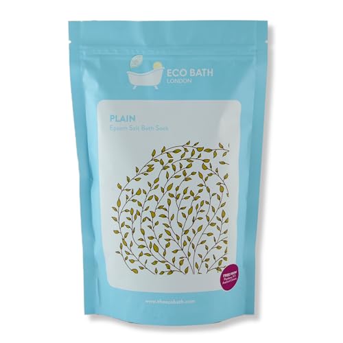 Eco Bath London Plain Epsom Salt Bath Soak, Pouch, 1 kg