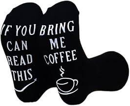 Novelty Socks for Men Women, Personalised Novelty Funny Cotton Calf Socks, Creative Christmas Stocking Birthday Present with Grippers Non-Slip for Dad Mom Teen Friends