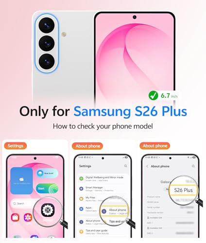 Image of FNTCASE for Samsung Galaxy S26+ Plus Case: [Fit for Magsafe] [Full Camera Protection + Screen Protector] Translucent Matte Military Grade - Shockproof Protective Phone Cover for S26 Plus - Hot Pink
