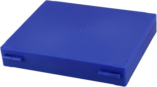 2 Pack Microscope Slide Boxs, 100-Slot Slide-Top Storage Box, Plastic Rectangle Slide Microscope Storage Box