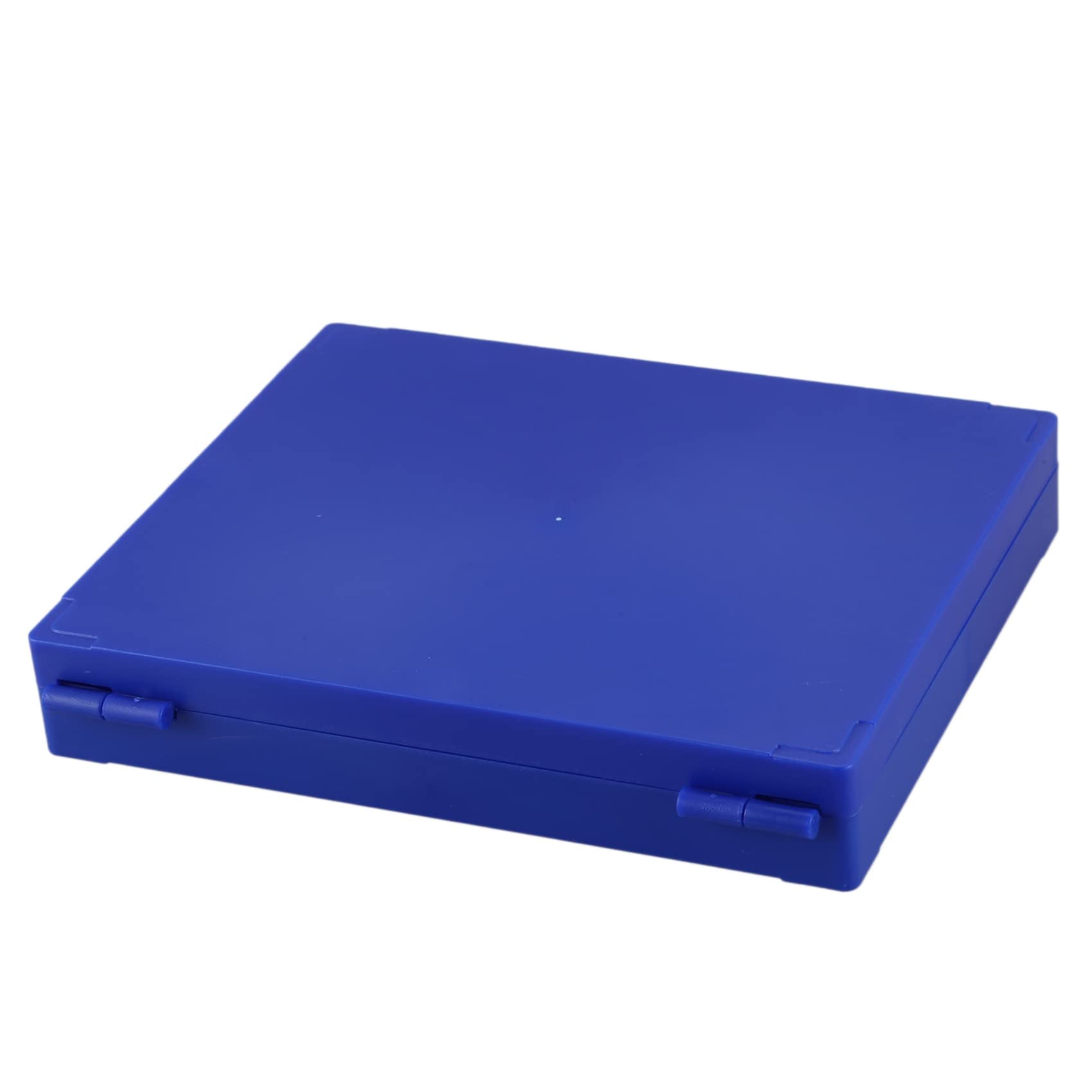 2 cajas de microscopio de plástico azul real con capacidad para 100 microscopios
