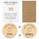 Schwangerschaft Geschenk Entscheidungsmünze Geschenke zur Baby Geburt Geschenkidee für Werdende Mütter Werdender Väter Neue Papa Mama Taufgeschenke Jungen Mädchen (Rosegold)