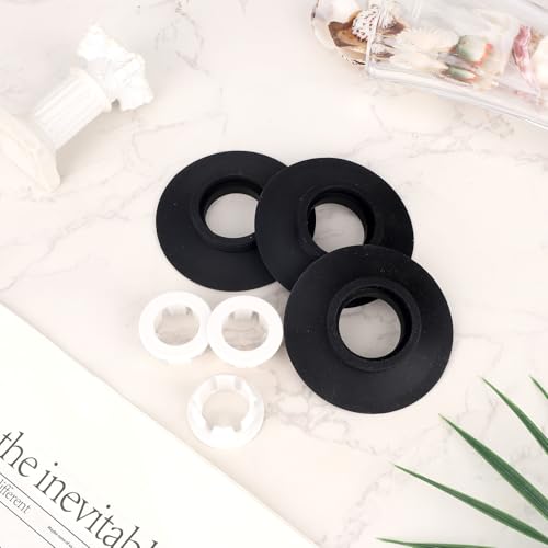 lasuroa Spülkasten-Ventil-Dichtungssatz für Ideal Standard Toiletten, Ersatz-Toilettenspülkasten-Dichtung & Clip-Set, für SV01967, Langlebig, Silikon-Spülsystem-Teile (Schwarz)