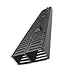 Quest Manufacturing 2-Post Rack Vertical Cable Manager Duct with Cover, 70 Cables per Side, 6
