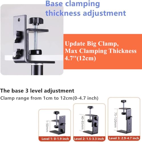 Adjustable Long Arm Projector Ceiling Mount Stand, Universal Ceiling Mount Projectors Holder, Metal Projector Hanging Mounts for Aurzen Nebula XGIMI AuKing and Most Mini Projectors, Webcams&Cameras