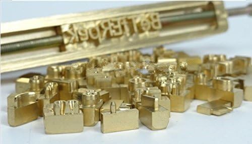 Hot Sell Brass Flexible Letters CNC Engraving Mold for Hot Foil Stamping Machine Number/Alphabet/Symbol Customization Font Character Mold (letters height in 6mm)