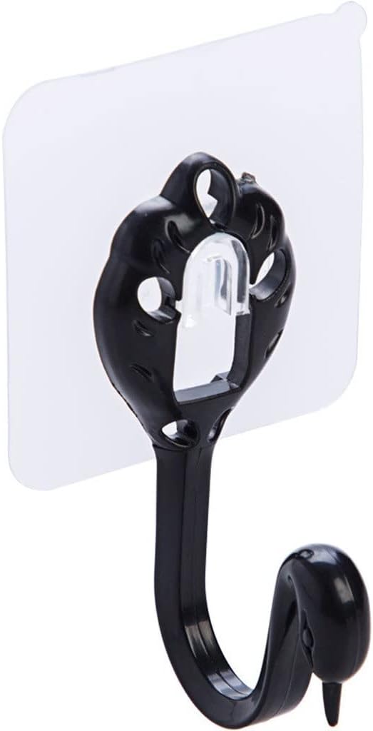 1pcs Adhesive Strong Transparent Wall Hanger Hooks Space Saver Heavy Duty Hook(D)