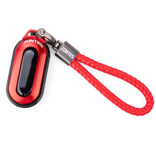 Protection clé moto Zontes 703F 368E CNC antichoc étanche boîtier aluminium rouge