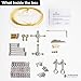 Kihomi Studio Stop Motion Armature Kit - Feet Tie Down DIY Metal Puppet Figure Skeletons Easy Assembly for Animation Character Design & Creative Fun, Perfect for Stop Motion Animation (Silver, 7.4in)