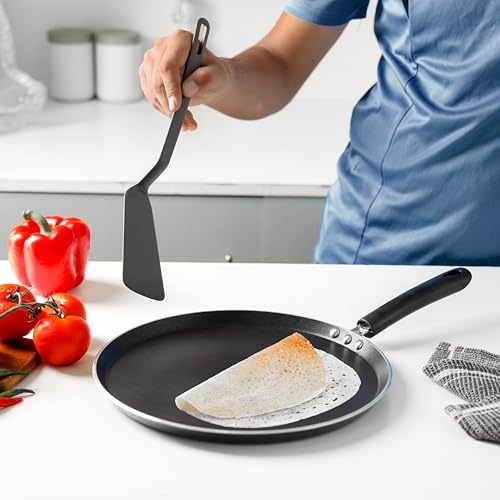 Royalford Non-stick Dosa Tawa - 3 Layer Coating Hammer Tone Coated Base 3mm Thick | Comfortable Handle PMPO Free | Ideal for Dosa, Crepes, Roti, Paratha, Pancakes & More