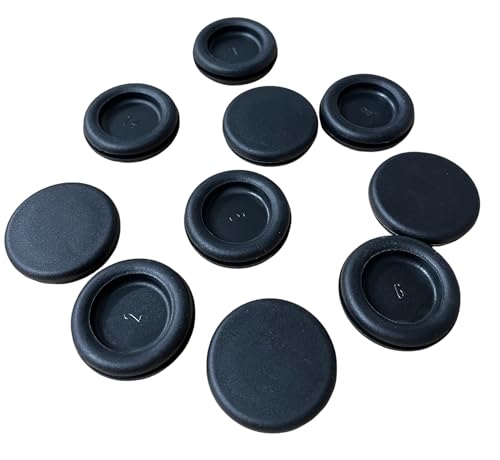 10 Pcs Rubber Cable Grommets For Junction Box Entries (20mm Closed)