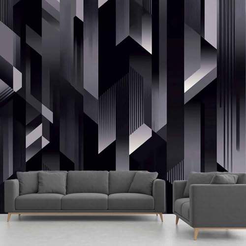 Fresque Murale Haut de Gamme Papier Peint Panoramique Géométrique 3D Cube