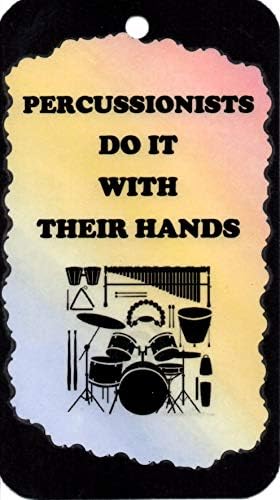Set of 3 Music Notes Door Hanger, Wall Hanging Sign, Refrigerator Magnet. Musician, Band, Orchestra, Choir Gifts. 5040H Percussionists Do It with Their Hands image 3