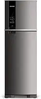Geladeira Brastemp Frost Free Duplex 400 litros cor Inox com Freeze Control - BRM54JK 110V