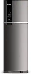 Geladeira Brastemp Frost Free Duplex 400 litros cor Inox com Freeze Control - BRM54JK 110V