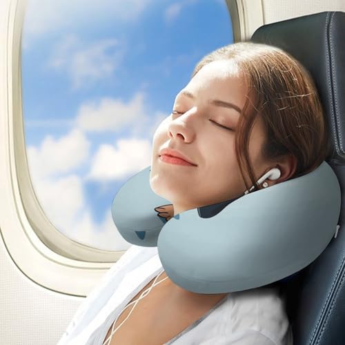 Almohada de viaje de espuma viscoelástica 30x25 cm miniatura 3
