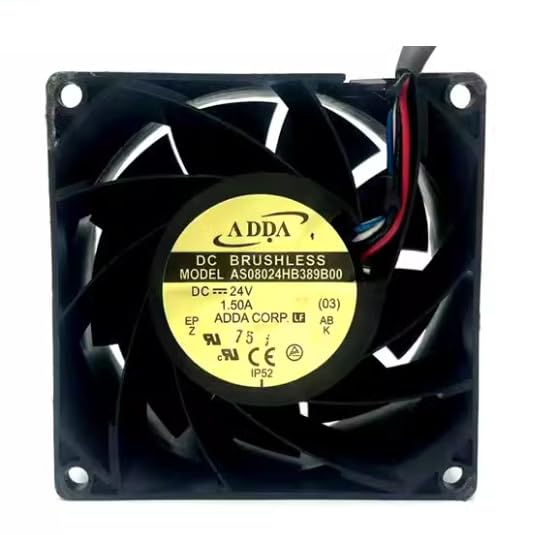 8038 4-Wire PWM Inverter Cooling Fan, 24V 1.5A, 80x80x38mm, Computer Cooling Fan, Compatible with Desktops, Laptops, Servers, Routers, Gaming Consoles
