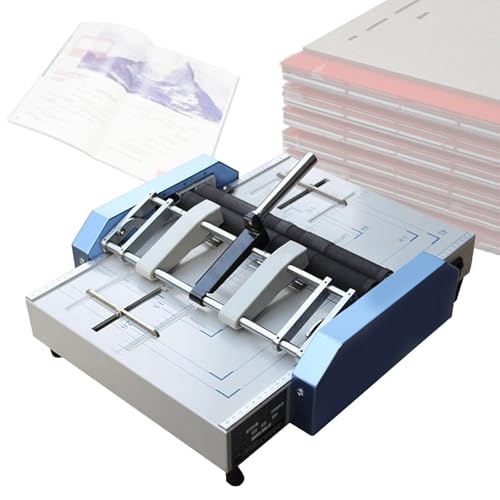 Creatore elettrico di libretti con funzione di pinzatura per rilegatura e piegatura di documenti