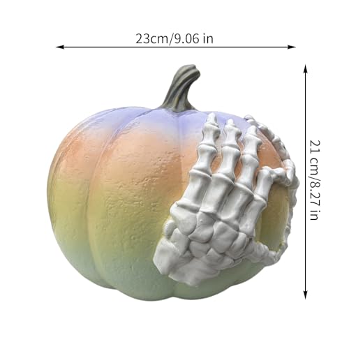 Decoraciones de Halloween para exterior e interior con esqueleto artificial 6
