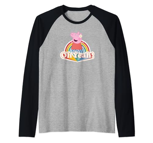 T-shirt Peppa Pig Oh Yeah Raglan pour un habillage quotidien facile