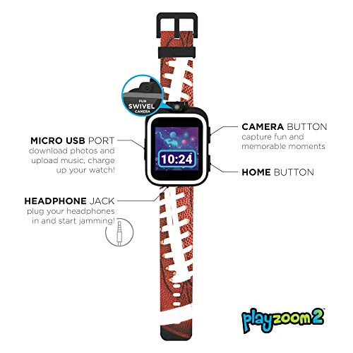 Smartwatch for Kids with Swivel Selfie Camera, STEM Learning, 20+ Games, Audio Bedtime Stories, Store Music for Kids Toddlers Boys Girls - Playzoom 2 - Thumbnail 3