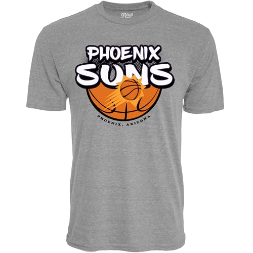 Phoenix Suns NBA Officially Licensed Tri-Blend T-Shirt Heather Gray, Small