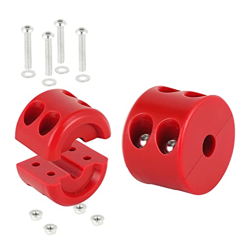 Besnor Winch Cable Hook Stopper For Atv Utv Suv Orv, Rubber Rope Line Saver, Prevent Bouncing Fraying, With Allen Wrench (Red) #TOP1