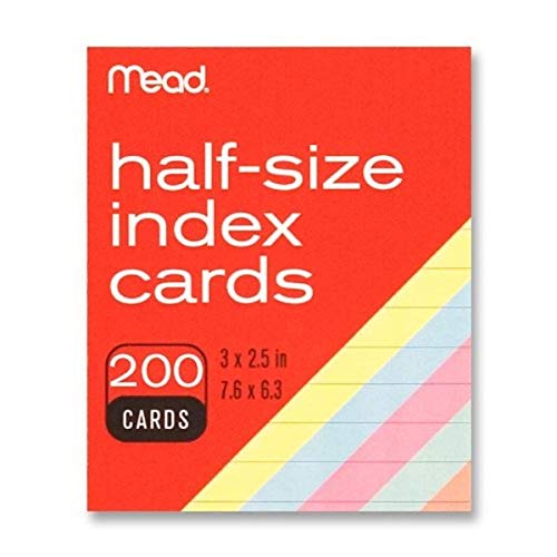 Index Cards pour Ne Plus Perdre Vos Notes - Petites Fiches Bristol Colorées Paquet de 200
