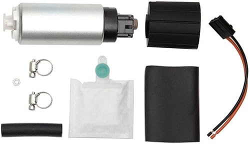 Bomba de combustible eléctrica de flujo de alta presión 255LPH GSS342 con kit (plata)