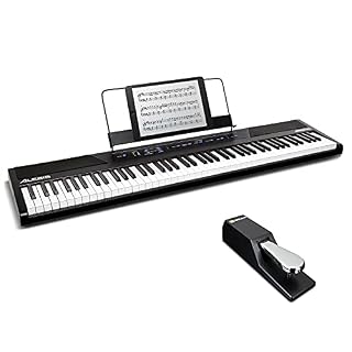Alesis Recital – Piano Numérique/Clavier de 88 Touches Semi-Lestées de Taille Authentique & M-Audio SP-2 – Pédale de… - Les Beatles, Paul McCartney, John Lennon, RIngo Starr, George Harrison