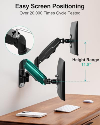Image of MOUNT PRO Dual Monitor Wall Mount for Max 32 inch Screens, Up to 19.8lbs Each
