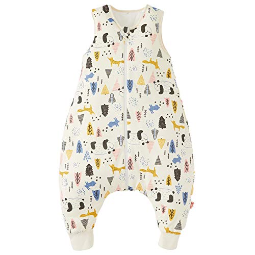Duomiaomiao Baby Sleep Sack with Feet, 100% Cotton Toddler Sleeping Bag with Legs, Wearable Blanket Baby, 2.5 Tog Walker Sleep Sack for Boys and Girls