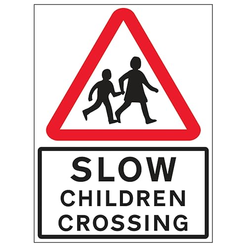Panneau Slow Children Crossing alu composite réfléchissant pour sécurité
