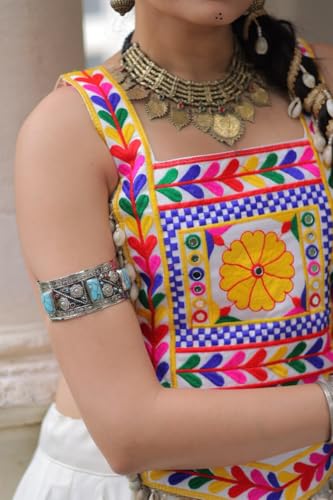 Women's Floral Navratri Garba Lehenga Choli Traditional Festival Party Wear Wedding Chaniya Choli4