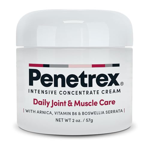 Penetrex Joint & Muscle Therapy - Soothing Muscle Rub for Back, Neck, Hands, Feet - Premium Whole Body Rub with Arnica, Vitamin B6 MSM & Boswellia - Non-Greasy 2oz Cream