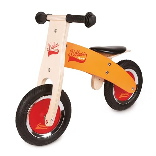 Janod Little Bikloon Bicicletta Senza Pedali, Arancione/Rosso, J03263