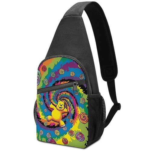 Bolsa cruzada para pecho deportiva resistente y ajustable miniatura 1