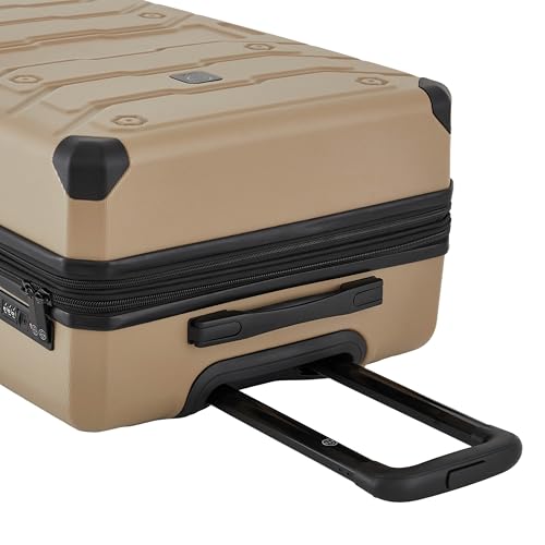 Wrangler ATG Trailway Expandable Hardside Luggage, Tannin, 22\" Carry-On