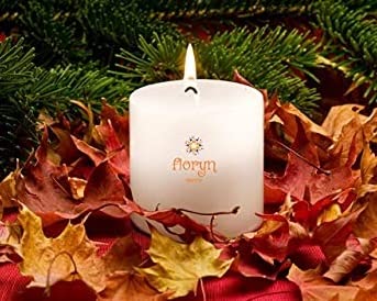 Image of Floryn Decor Wax White Pillar Candles Combo Set of 2 Smokeless Odourless Dripless Long Burning Candle (2.5 by 2.5 inches)