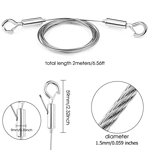 SIDENUO Adjustable Stainless Steel Mirror Hanging Kit #TOP21