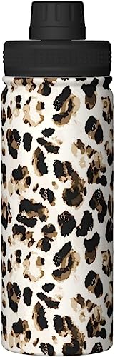 ヒョウ柄 豹柄 (2) アニメ 水筒 真空断熱 保温 保冷 スポーツボトル 人気 ステンレスボトル スポーツ飲料対応 漏れない 直飲み530ml 男の子 女の子 おしゃれ 大人 子供 グッズ キャラクター 雑貨 zj80