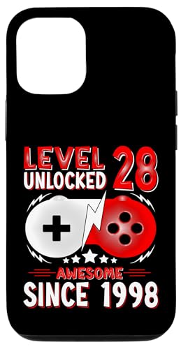 Level 28 Unlocked Birthday 28 Years Old Gifts 28th Birthday �X�}�z�P�[�X iPhone 12/12 Pro �p