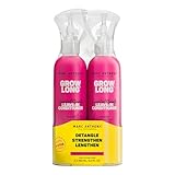 Marc Anthony Leave-In Conditioner Spray & Detangler, Grow Long Biotin, 2-pack - Anti-Frizz Deep Conditioner For Split Ends & Breakage - Vitamin E, Caffeine & Ginseng for Curly, Dry & Damaged Hair