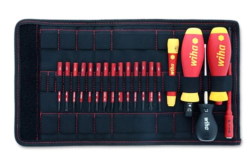 Wiha 28781 20 Piece Insulated TorqueVario-S (10-50 in/lbs) and Slimline Blade Set