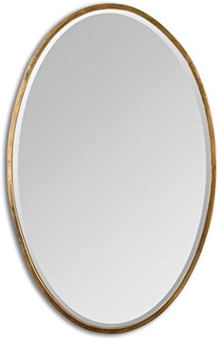 Uttermost Herleva Oval Mirror | Antique Gold Oval Mirror