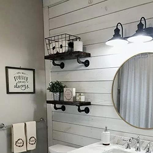 Janyang LGJ01 Industrial Pipe Shelf Brackets For 8 10 12 14 Inches Board, Iron L Pipe Floating Shelf Bracket Heavy Duty Metal Shelving Brackets thumb #5
