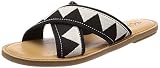 TOMS Women's Viv Sandal (7 B(M) US / 37-38 EUR, Black Tribal)
