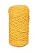 Produktbild Rayher Braidy Recycling Garn, geflochten, 2 mm ø, honiggelb, 250 g Knäuel, Lauflänge ca. 250 m, Strickgarn, Häkelgarn, Textilgarn, Bastelgarn, Knüpfgarn, Macrameegarn, 42009166