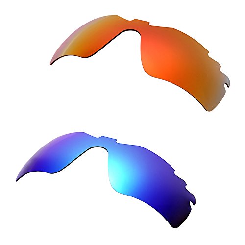 Lentes de repuesto para Oakley RadarLock-Edge en color rojo y azul