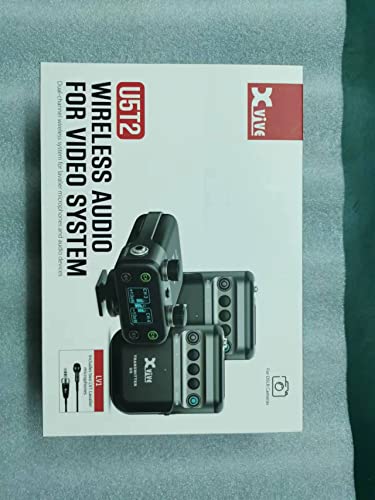 Xvive U5T2 Wireless Microphone For Cameras Wireless Lavalier Microphone System Dual-Channel 2.4Ghz With 2 Lavalier Mics For Dslr/Video Cameras #TOP4